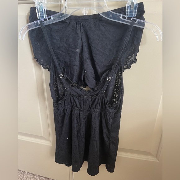 Elle Macpherson 2 piece black Jester camisole flirty short lingerie set brief - Picture 2 of 6